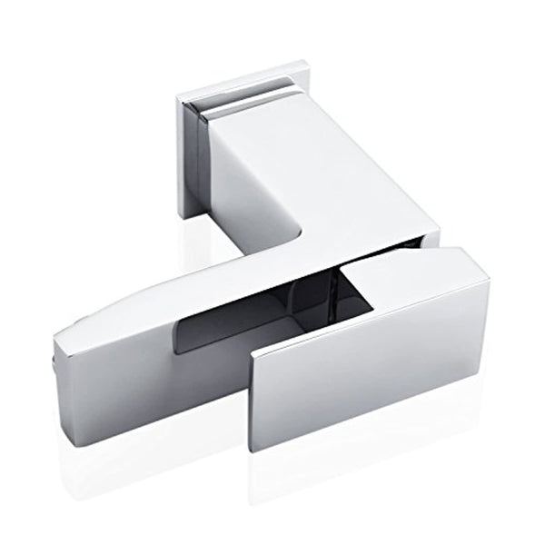 Hapilife Basin Taps Square Bathroom Sink Mixer Taps with Pop up Waste