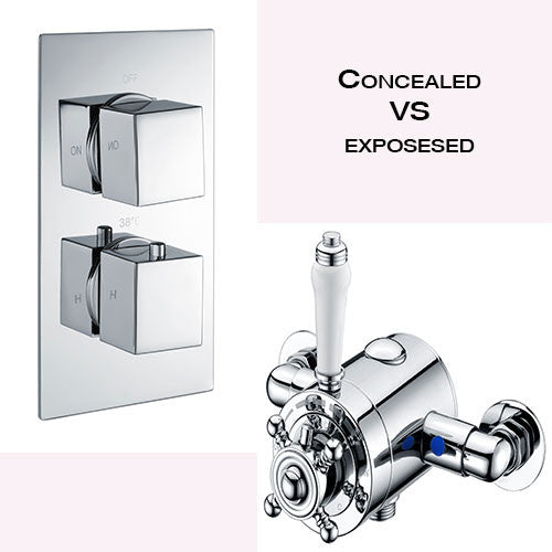 How to choose a thermostatic shower valve? Concealed VS Exposed.