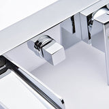 [Wall Mounted] Hapilife Chrome Bath Filler Waterfall Mixer Tap Bathroom Handheld Shower Head (DT10F)