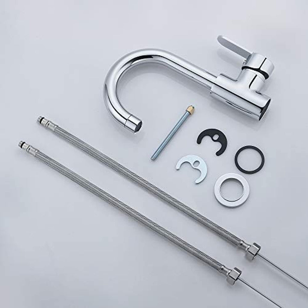 Funime Modern Basin Taps Mixers Bathroom Sink Taps Chrome Brass Single – Hapilife