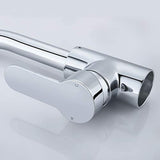 Funime Modern Basin Taps Mixers Bathroom Sink Taps Chrome Brass Single Lever with UK Standard Fittings