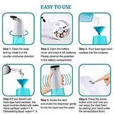 Funime Automatic Induction Foam Soap Dispenser for Kitchen Taps, New Touchless Infrared Sensor with 2 Levels, Waterproof Smart Hand Sanitizer Dispenser 280ML